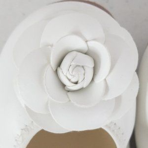 MG Baby White Dress Shoes with Rosette